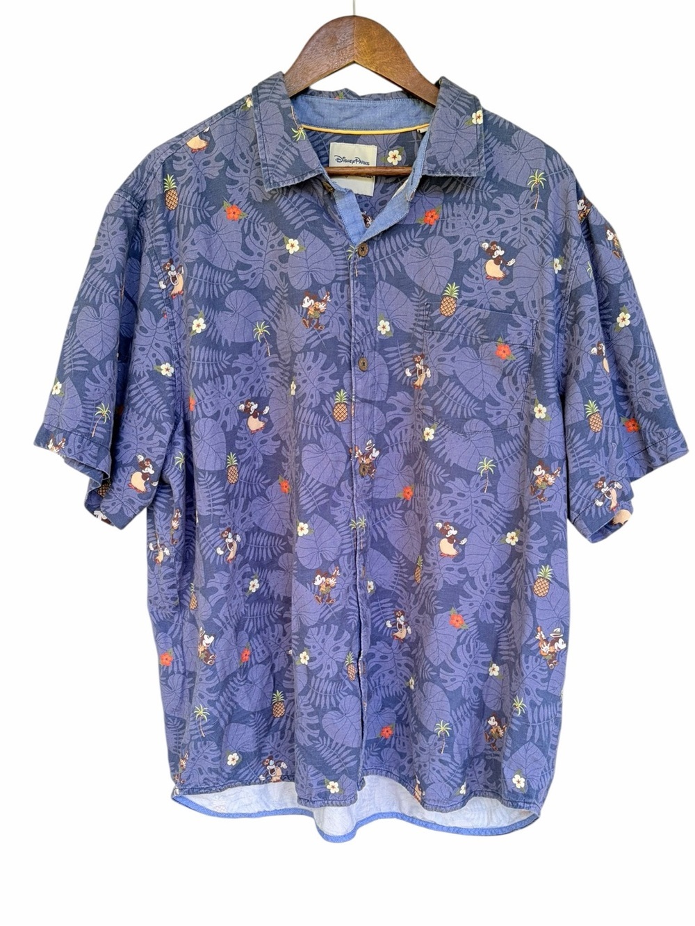 Disney Parks X Tommy Bahama Collaboration Camp Shirt Hawaiian XXL Tourist